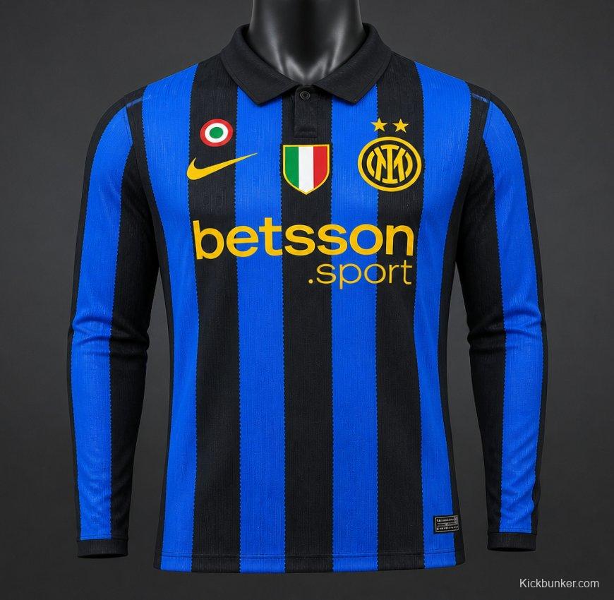 Player Version 26/27 Inter Milan Home Long Sleeve Jersey