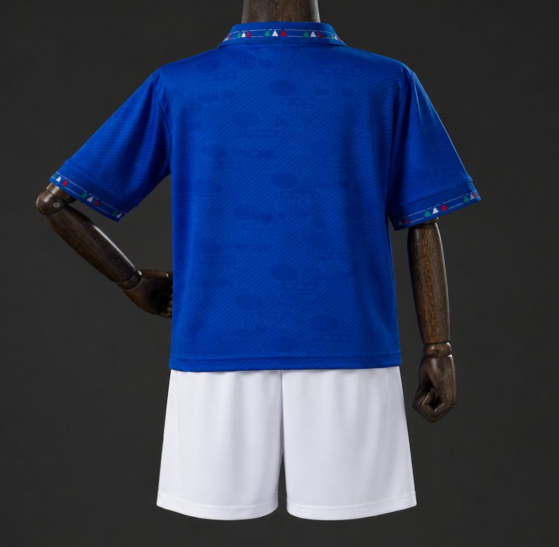 1994 Kids Italy Home Retro Kit Jersey Size 16-28