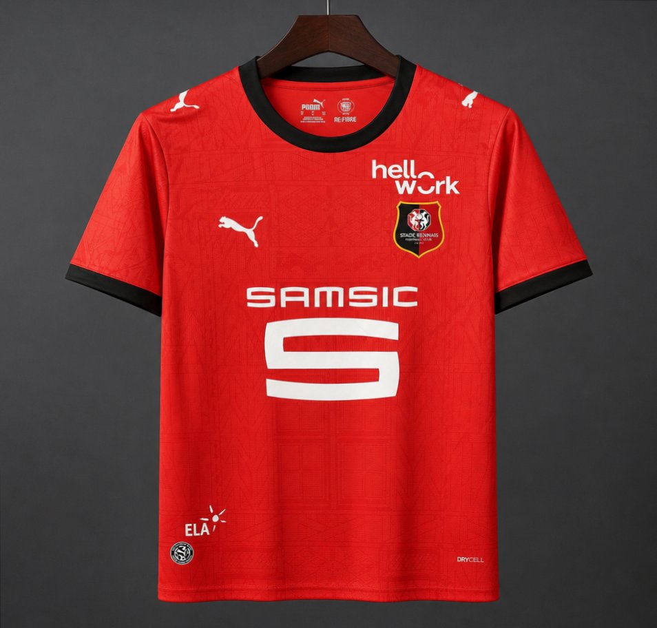 Player Version 26/27 Stade Rennais Red  Jersey