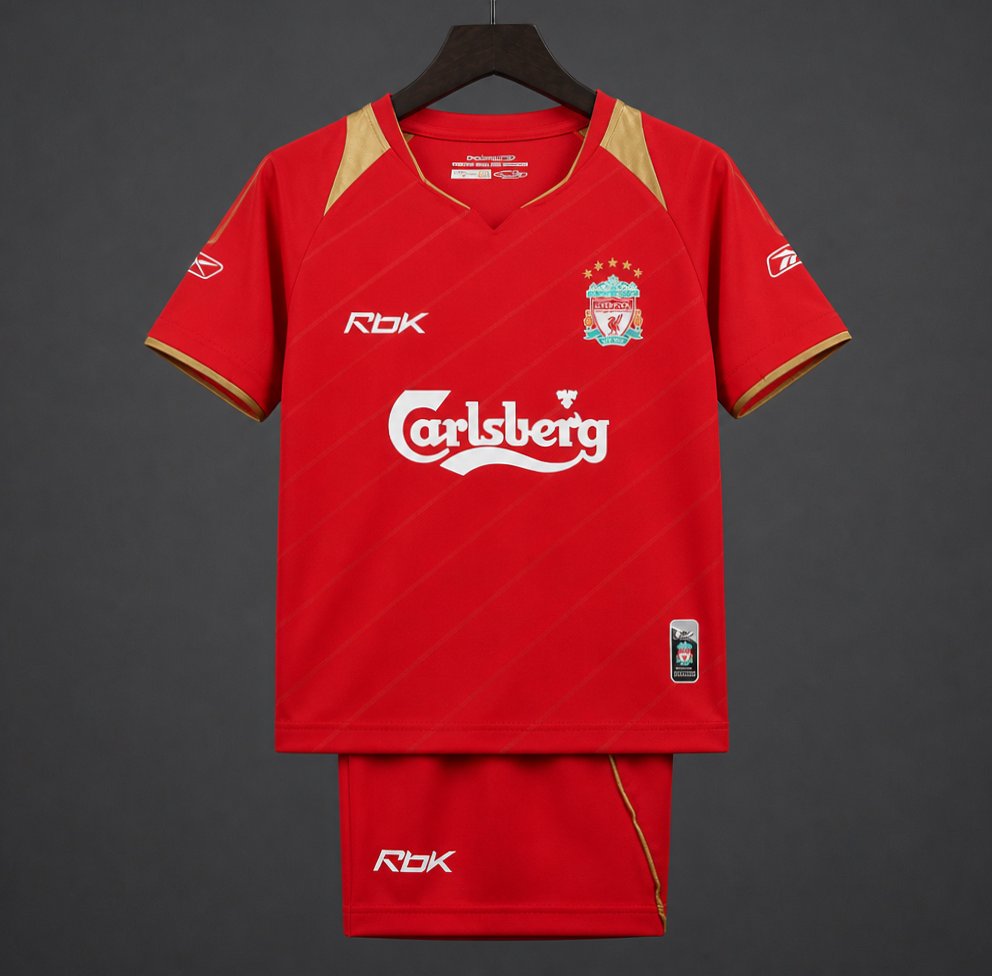Retro Kids 05/06 Liverpool Home Jersey