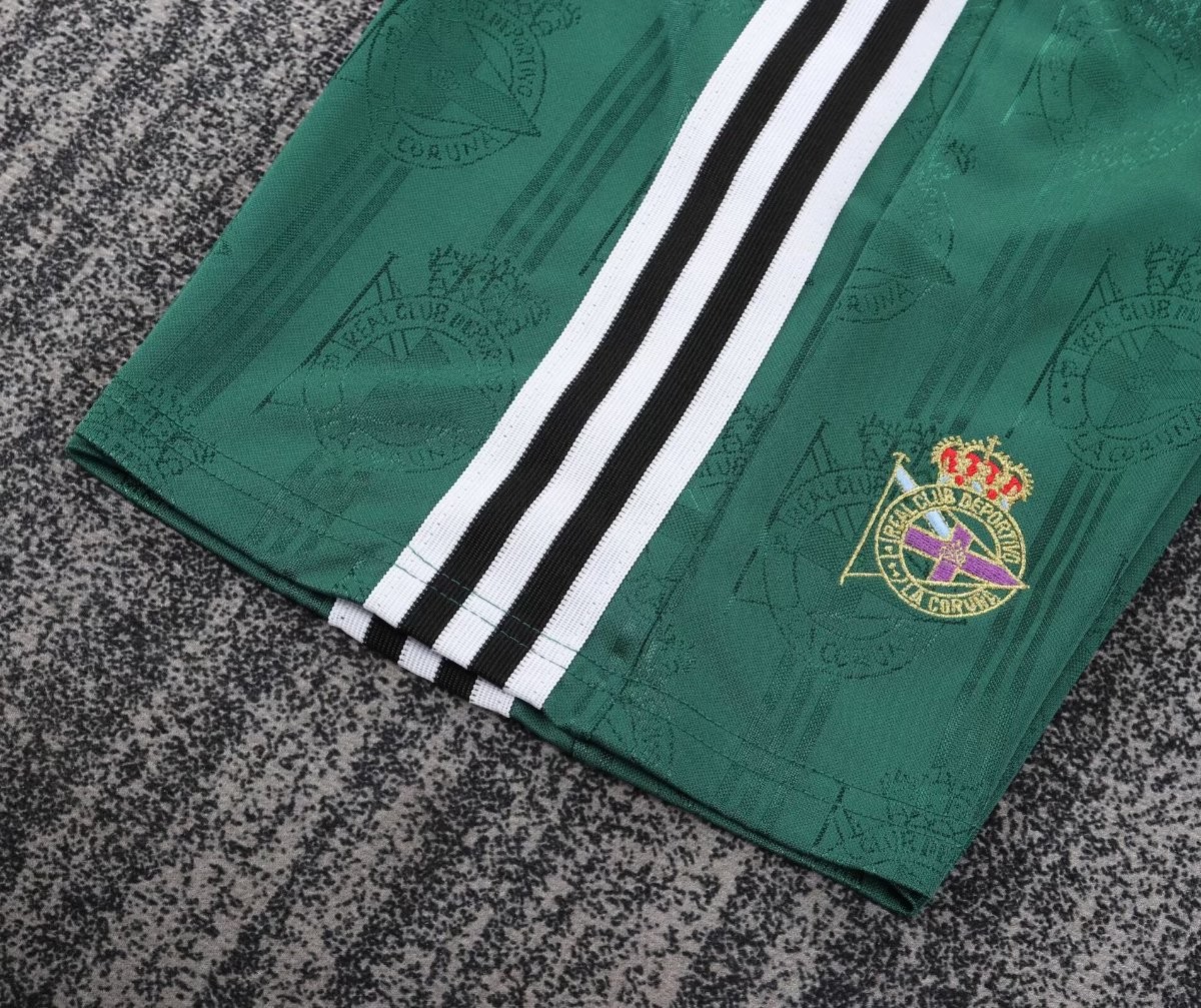 Retro Kids 99/00 Deportivo de La Coruna Away Green Jersey