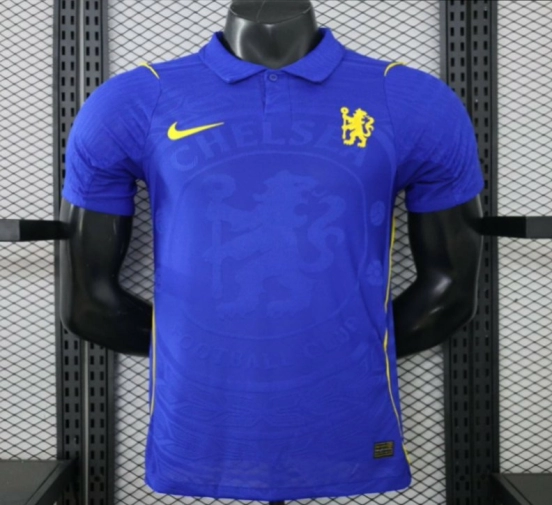 layer Version 26/27 Chelsea FC Royal Blue Polo Collar Home Jersey