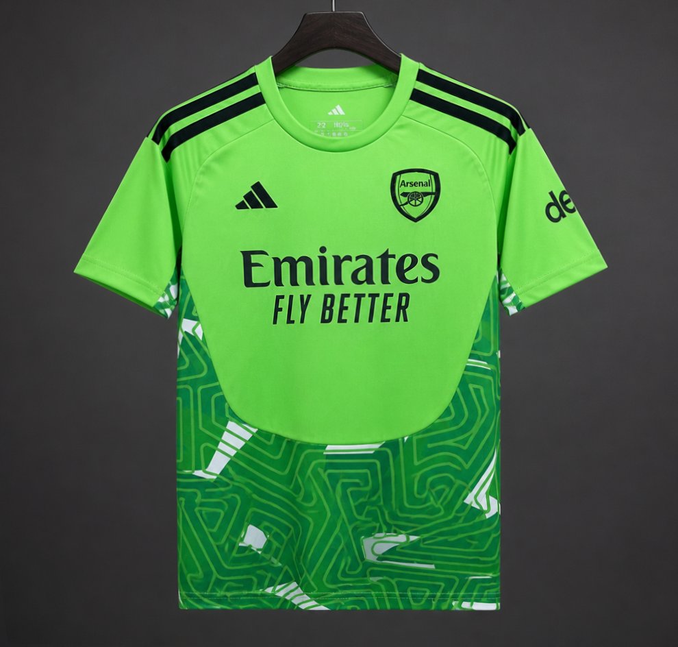 26/27 Arsenal Goalkeeper Neon Green/Dark Green Jersey