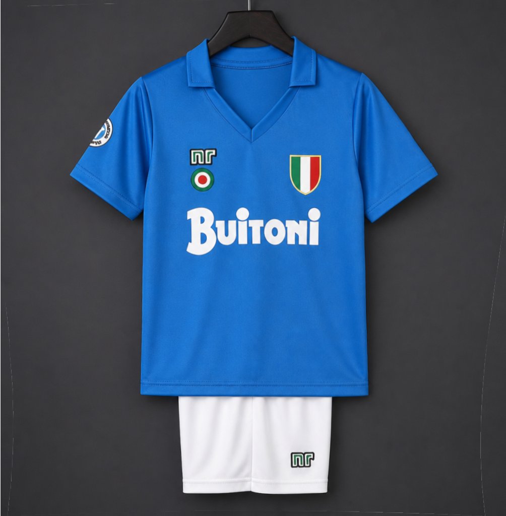 Retro Kids 87/88 Napoli Home Jersey