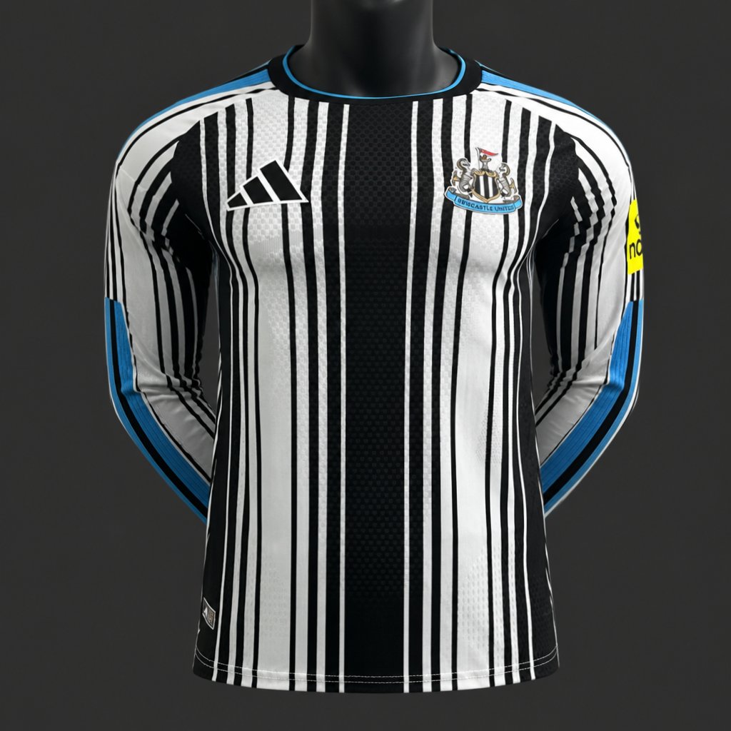 Player Version 26/27 Newcastle United Home Black White Long Sleeve Jersey