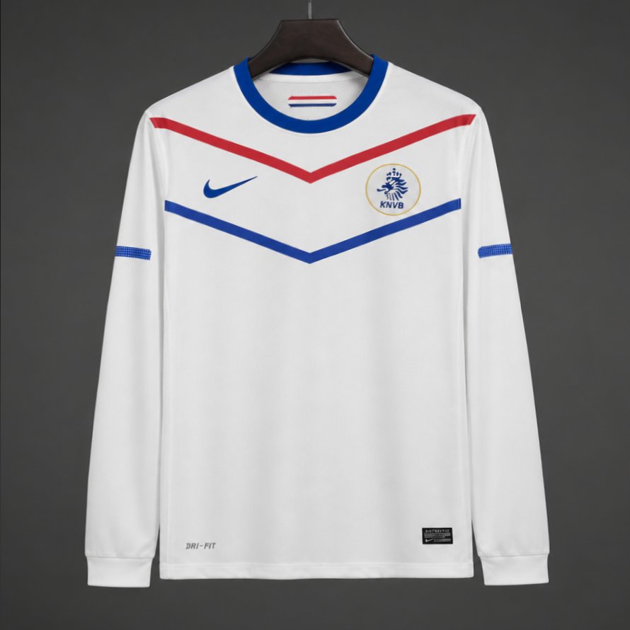 Retro 2012 Netherlands Away Long Sleeve Jersey