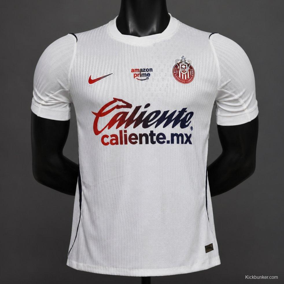 Player Version 26/27 Chivas Guadalajara Away White Jersey