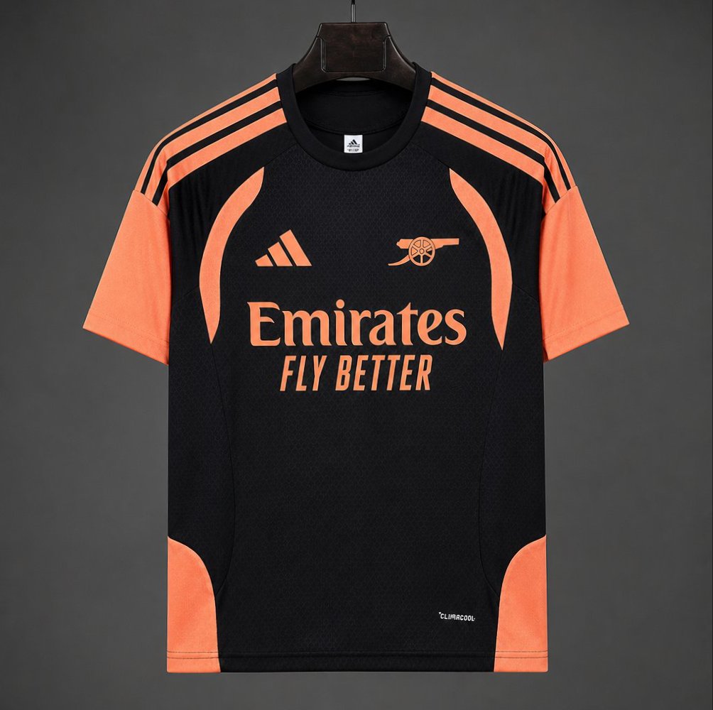 26/27 Arsenal  Black&Orange  Training  Jersey