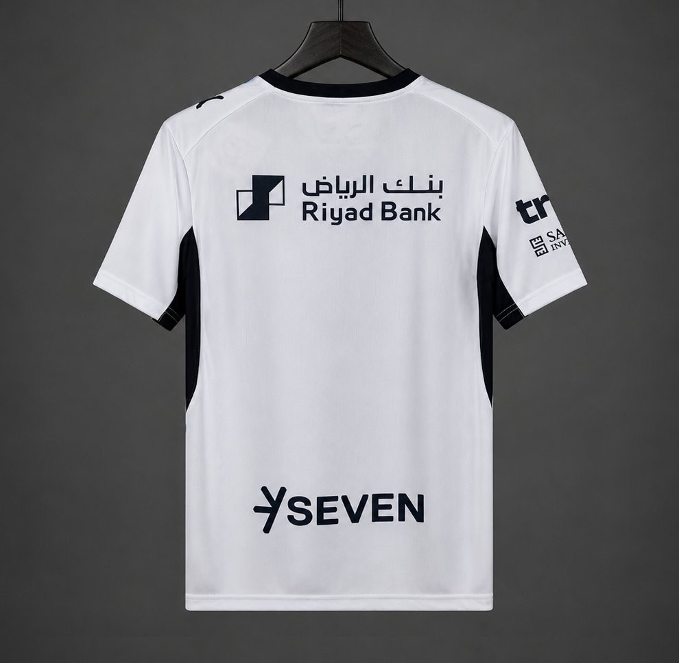 26/27 Al-Hilal White with Blue Swirl Pattern Away Jersey