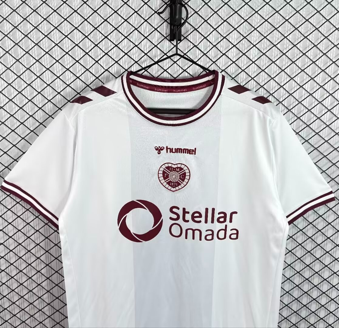 26/27 Heart of Midlothian White Away Jersey