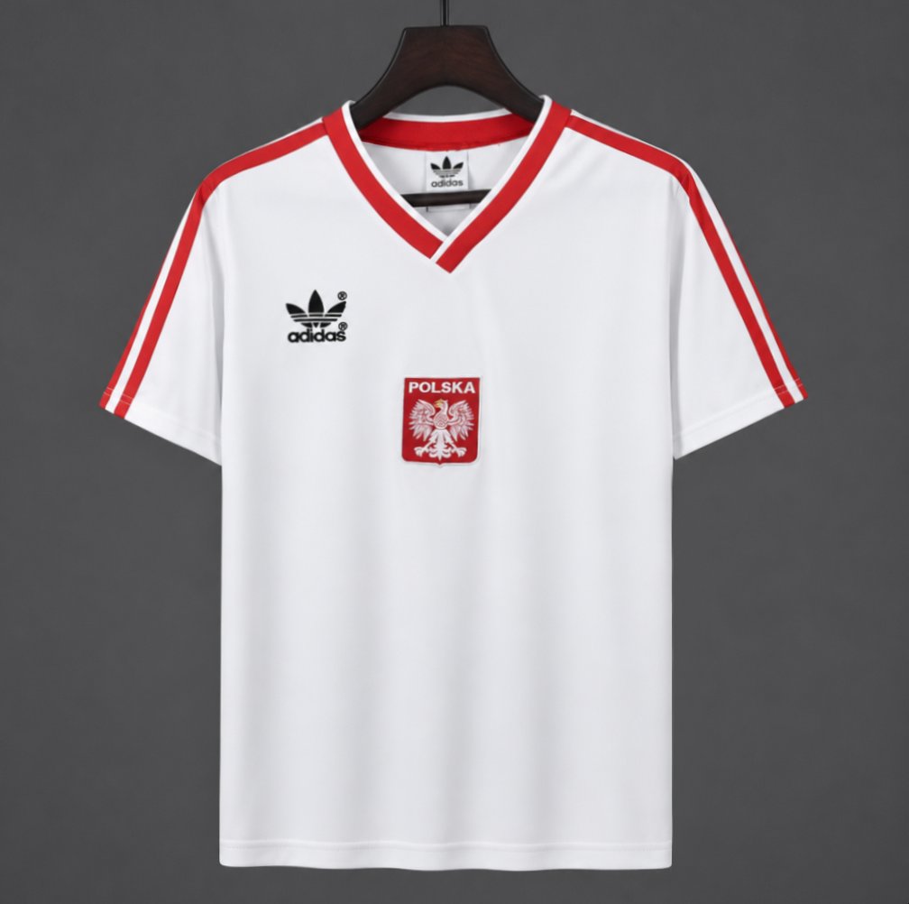 Retro 1986 Poland Home Jersey