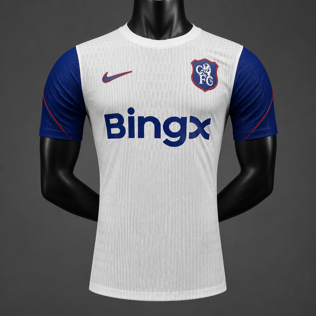Player Version 26/27 Chelsea White with Blue  Away Jersey