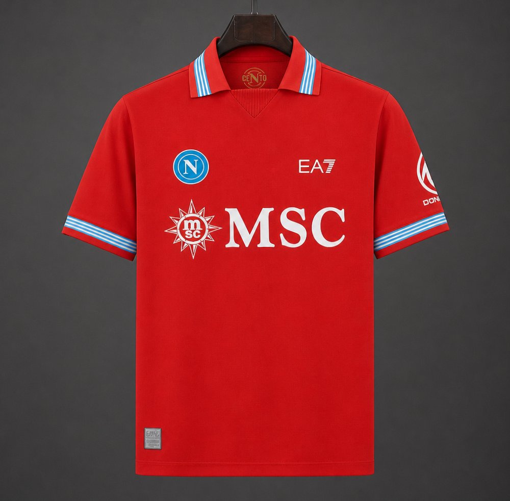26/27 Napoli Third Red Jersey