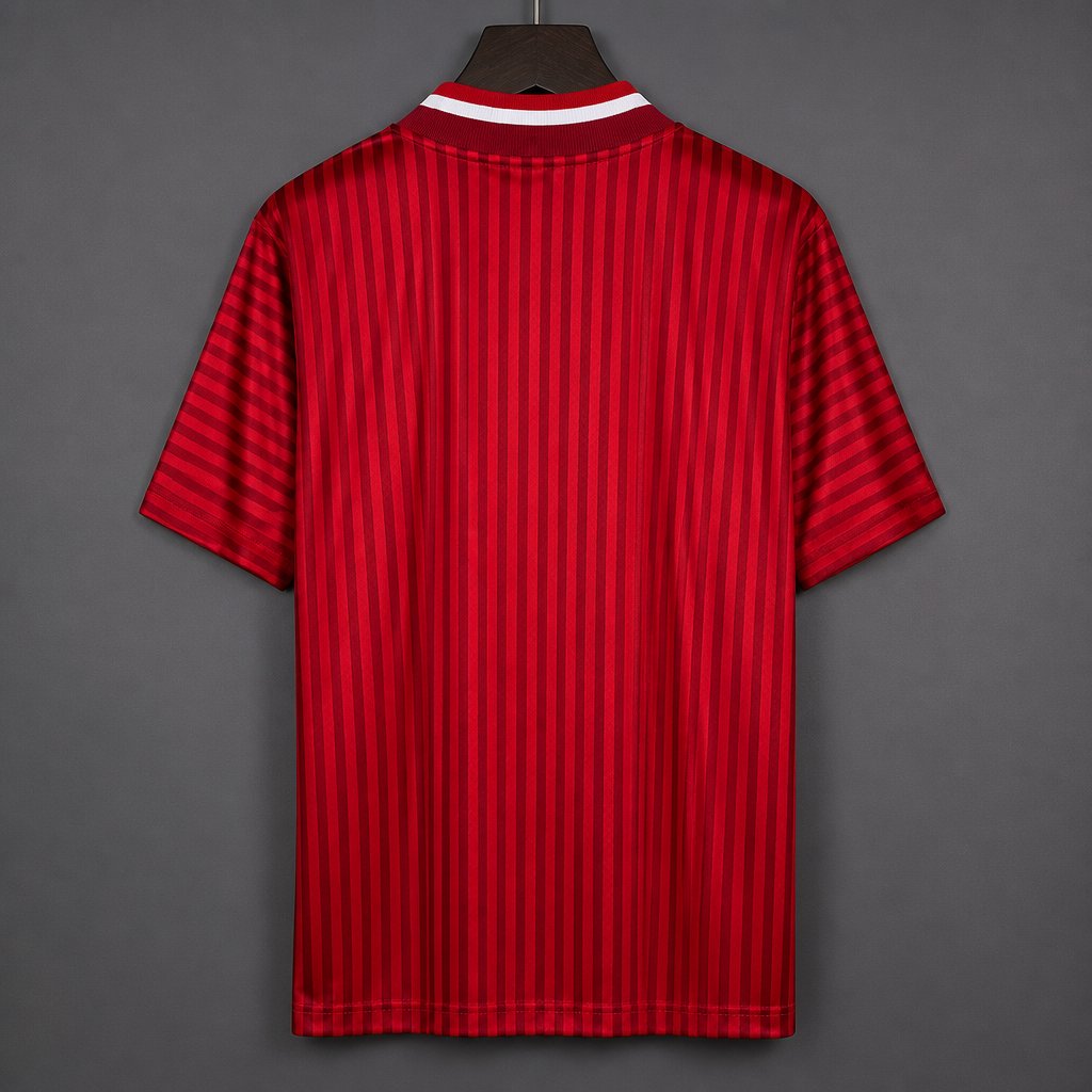 26/27 Bayern Munich Red with Dark Red Pinstripes Pre-Match Jersey
