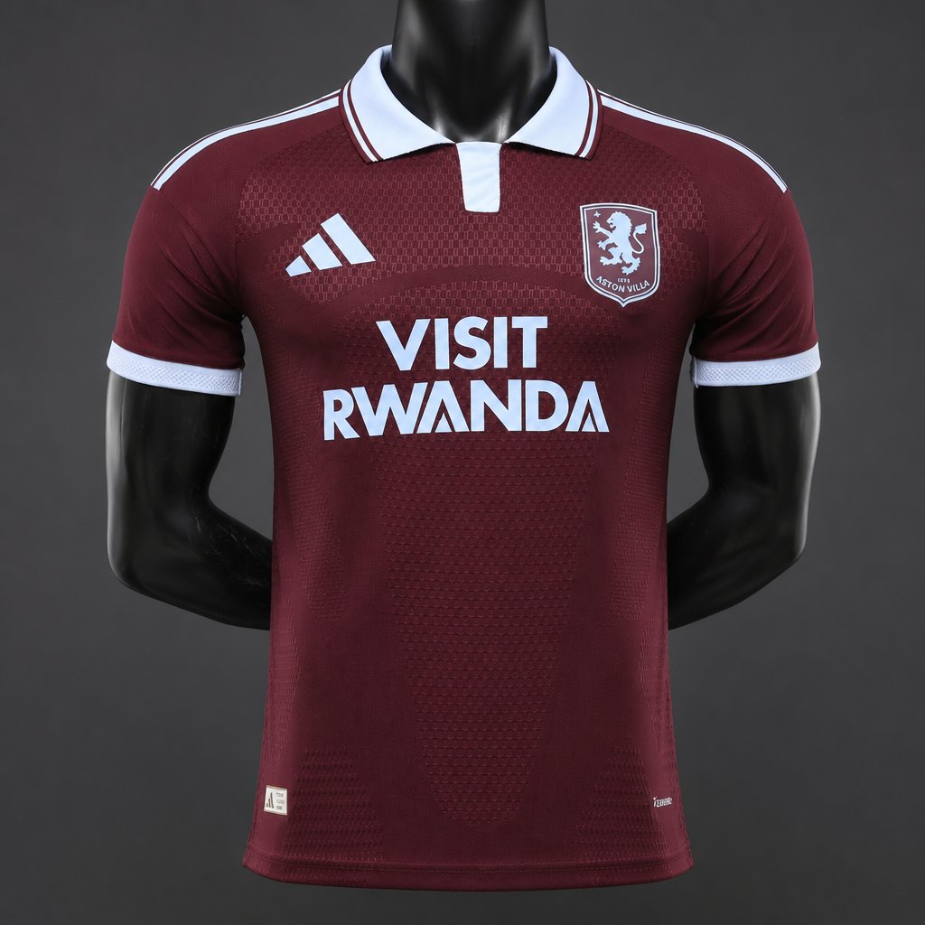 Player Version 26/27 Aston Villa FC Home Maroon Jersey With Sponsor