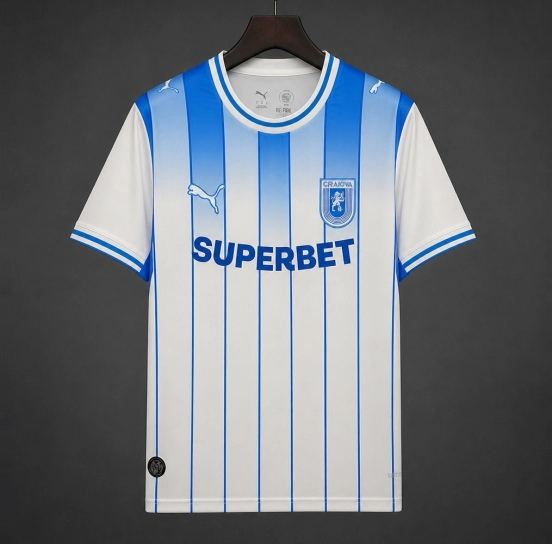 26/27 Universitatea Craiova Home White Jersey
