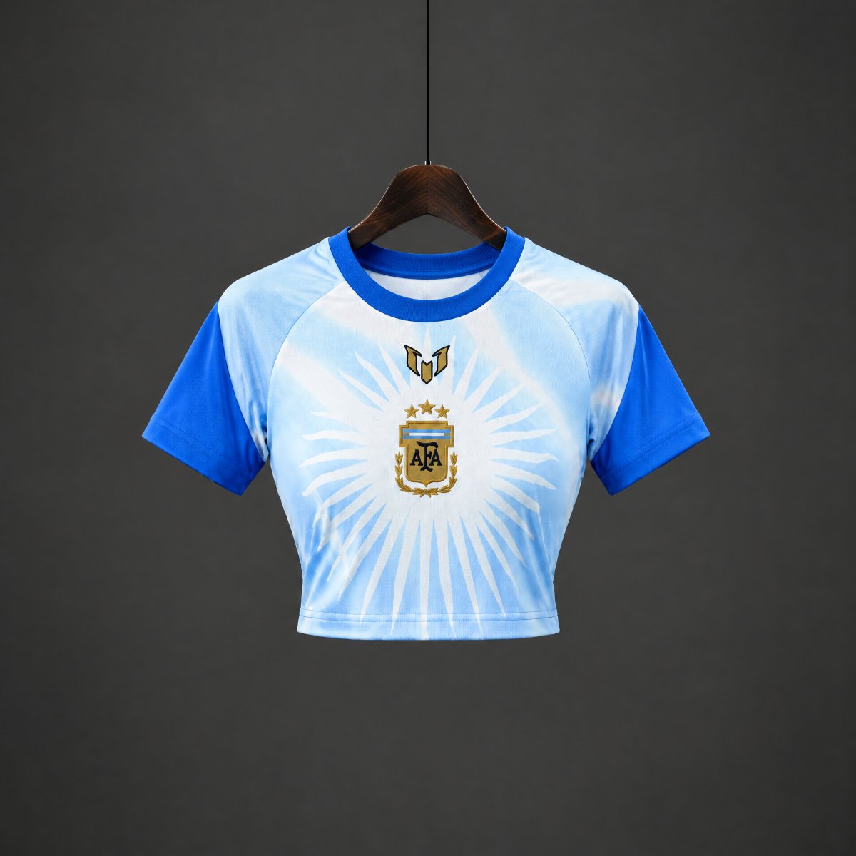 2026 Argentina MESSI Tribute PreMatch Women Crop Jersey
