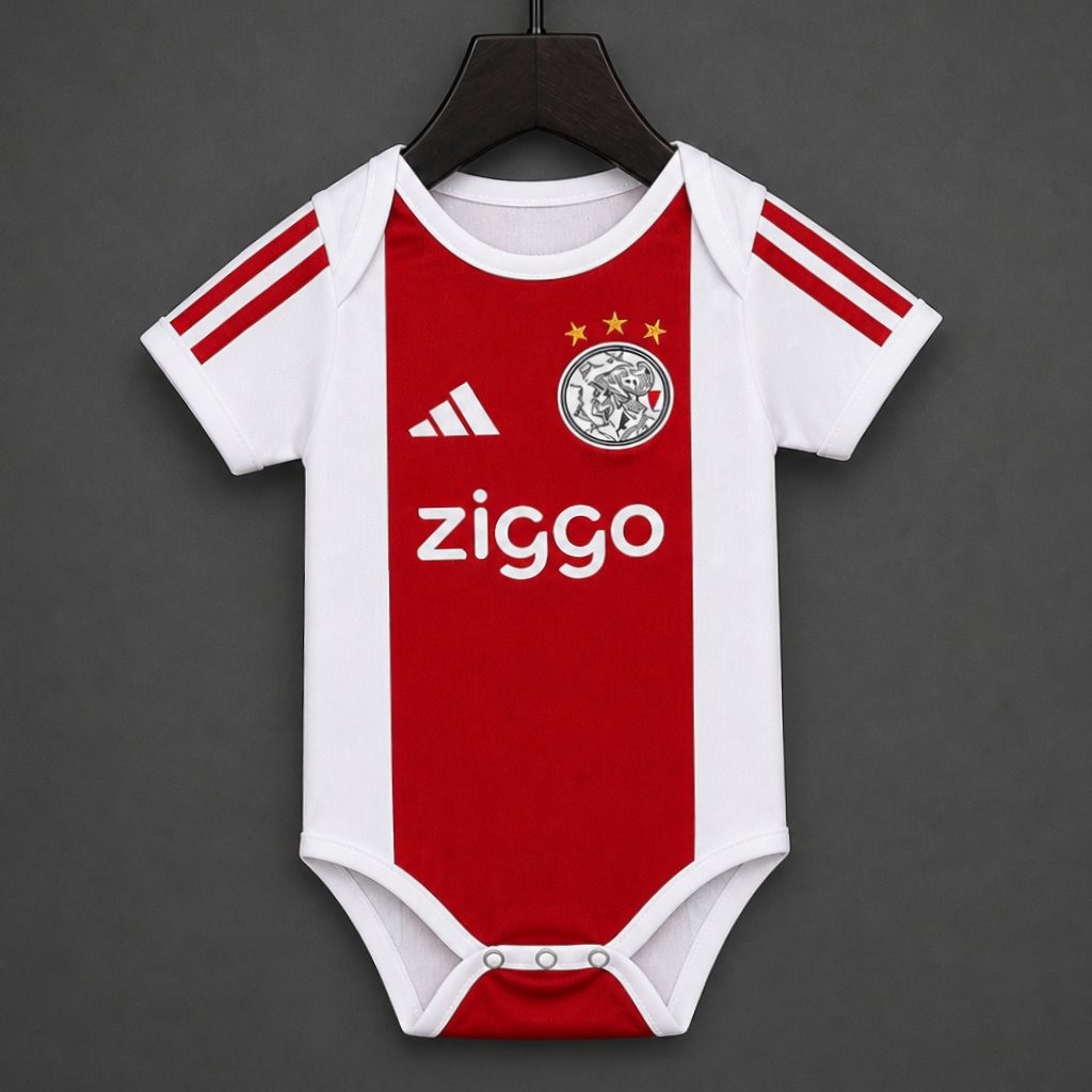 26/27 Ajax Home Baby Romper Jersey